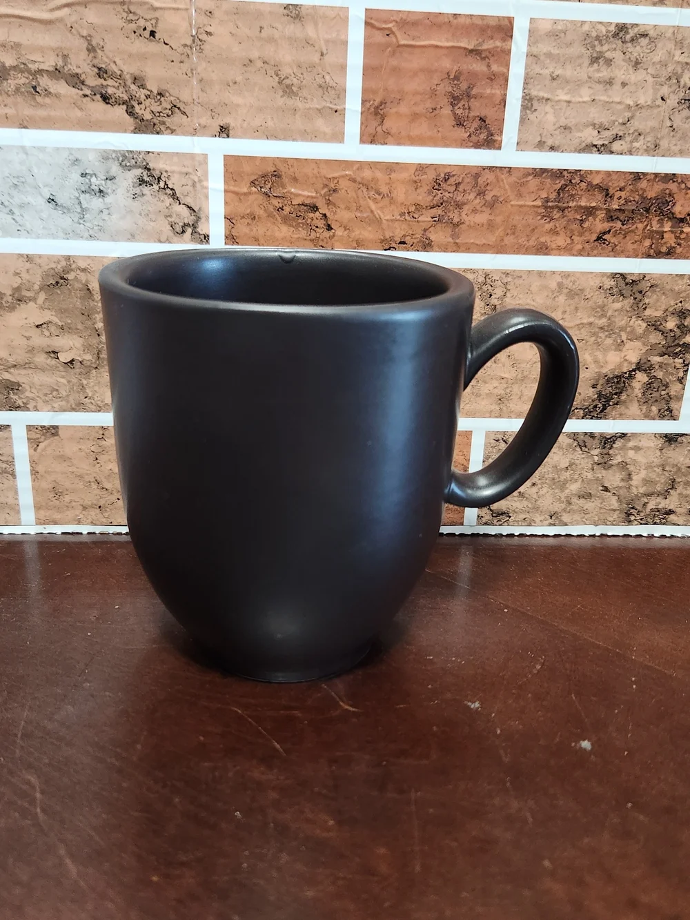 Pier 1 Matte Black Ceramic Mug with Handle